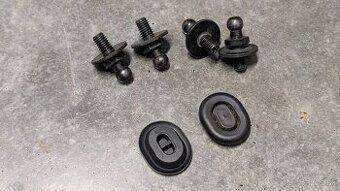 2x Krytka a 4x gulový čap plynové vzpery veka kufra