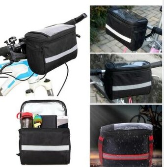 Taštička na kolobežku/bycikel čierna farba