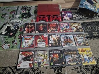 Playstation 3 superslim 500GB červená