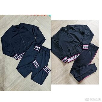Guess 3x cierno ruzova logovana teplakova suprava