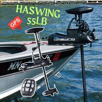 Predám nový elektromotor Haswing 55LB s GPS 12V