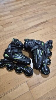 Detské nové kolieskové korčule č. 37-40, 24,7 - 26,7 cm