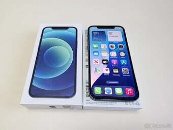 APPLE IPHONE 12 64GB BLUE,ZDRAVIE BATERKY100%