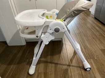 Detska jedalenska stolicka Kinderkraft YUMMY modra