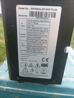 Predám menič InfiniSolar Plus 3kW