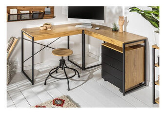 Písací stôl / PC stôl v tvare L (rohový stôl)