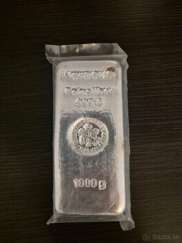 Strieborná tehlička 1 Kg Heraeus. Investične striebro