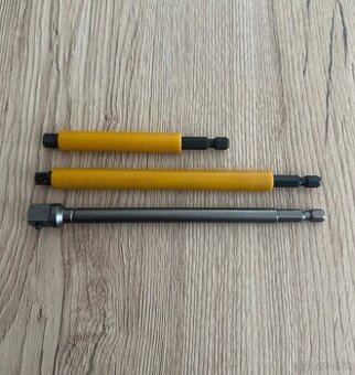 1/4" šesťhranné rotačné adaptéry a predĺženia