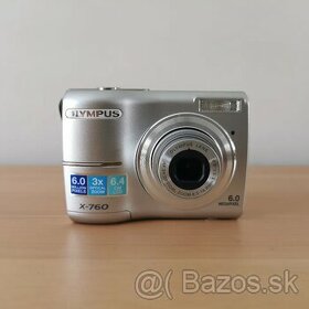 Olympus Digital Camera X-760 6.0MP-  takmer nepoužívaný 