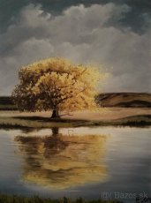 Ručne maľovaný obraz - Stromy - 1