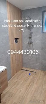 Obkladačské práce.