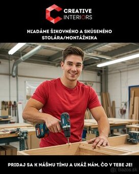 Hľadáme samostatného stolára – výroba a montáž nábytku (živn
