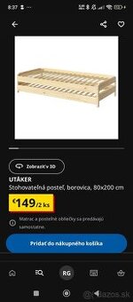 Manželská posteľ / Stohovateľna posteľ