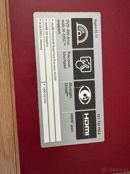 Acer aspire ES 17 - 1