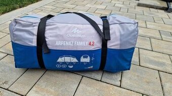 Rodinný prútový stan Arpenaz 4.2 pre 4 osoby – 2 spálne, skv - 1