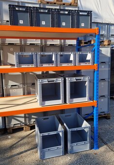 Priemyselný policovy regal výška regálu 200cm a 250cm.