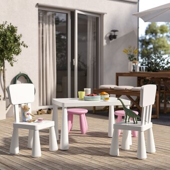Predám detský stolík s 2 ks stoličkami IKEA