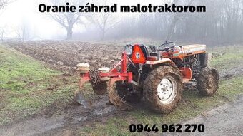 Oranie záhrad malotraktorom - 1