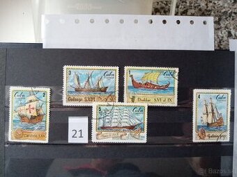 Poštové známky č.492 - AMERIKA a KARIBIK II. - 20 sérií