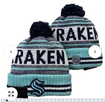 NHL zimná pletená čiapka newera Seattle Kraken