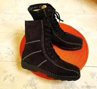 Kožené čižmy s merinom Rieker 37