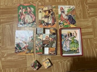 Predám drevenné kocky, spol. hry, šport. potreby, hračky