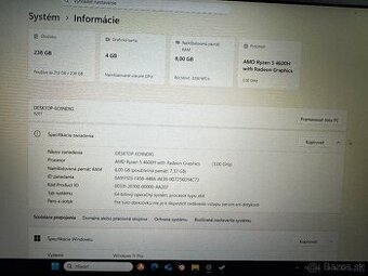 Predám notebook Lenovo IdeaPad Gaming 3 (Ryzen 5)