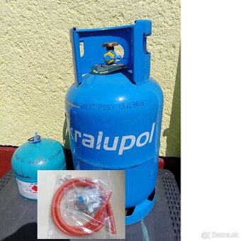 Propán-butánová fľaša 2kg, 5kg,10kg, plná s plombou