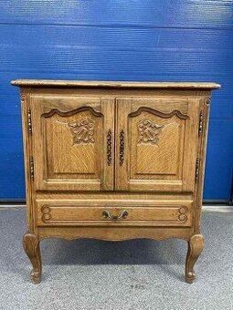 BT36. Vintage komoda, drevo, v 80 cm, s 73 cm, h 45 cm,