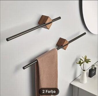 Dizajnový vešiak na uteráky – nový, nepoužitý, moderný štýl