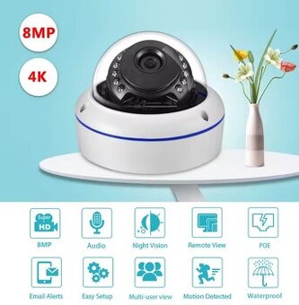 Kamery Poe, 8MP, 4K, ultra HD