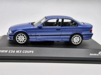 Predané BMW M3 E36 Coupé modrá – Solido 1/43 (1999)