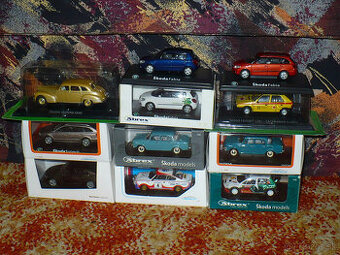 Kovové modely Škoda, Abrex, Kaden, deAgostini 1/43