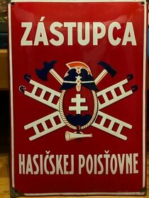 Smaltované tabule Zemská hasičská jednota na Slovensku a iné