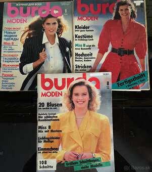 Predám BURDY so strihmi 80-90 roky