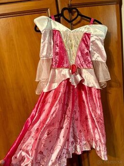 Dievčenské ružové  šaty - kostým