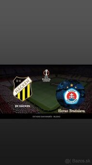 Predám lístok Na Slován Vs Häcken