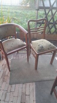 Art Deco polokreslo, stolička spolu za 100eur