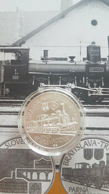 Strieborná pamätná minca - 10 € Železnica BA - TT bk (2023)