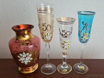 Jubilejné poháre a váza