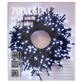 Čisto nové 700 LED vianočné osvetlenie, úsporné, studená b.