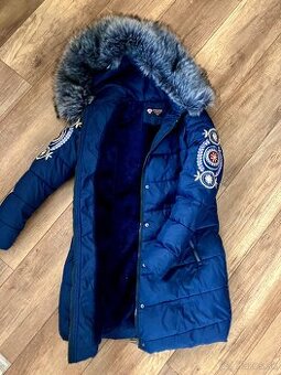 Zimná bunda s hustou kožušinkou
