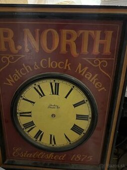 Dekoratívne nástenné hodiny / obraz – vintage štýl