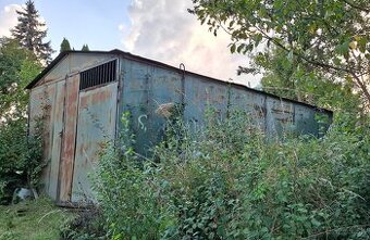 Stavebná plechová búda/sklad