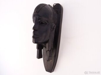 Africká Ebenová Busta - Maasai Bojovník