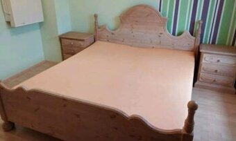 Selská kompletní ložnice z masivní borovice,6431