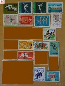 Nádherné poštové známky ŠPORT 2