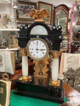 Stĺpikové hodiny Biedermeier 19.st