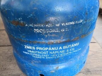 plynovu flašu 5 kg plná zapečatena