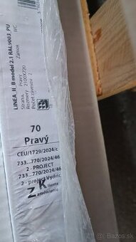 Predám biele BEZFALCOVE interiérové dvere 5ks + 5ks zárubní